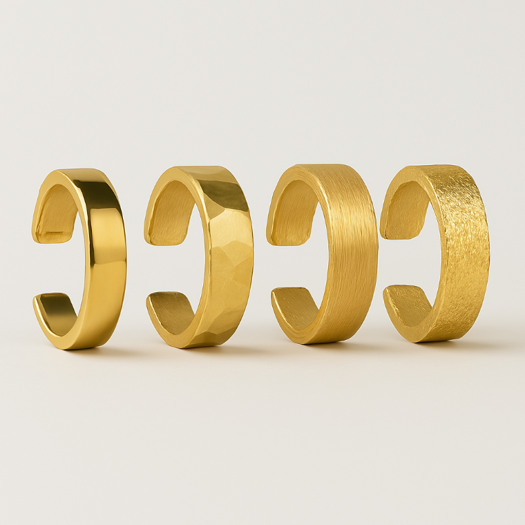 14k Goldener Earcuff Anicca klein in 4 verschiedenen Ausführungen