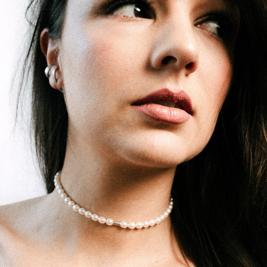 Perlenchoker - Tanja Silber