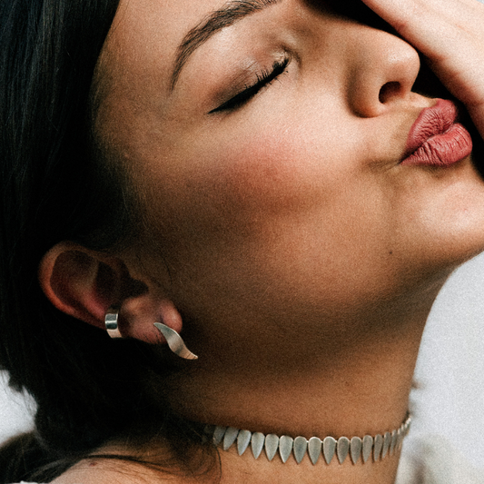 Earcuff - Anicca groß - Silber