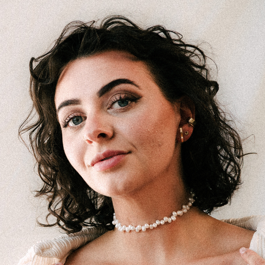 Perlenchoker - Luise - Gold