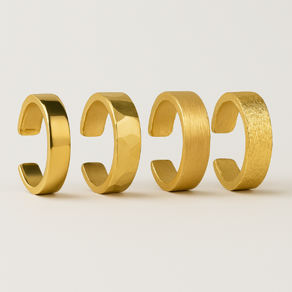 14k Goldener Earcuff Anicca klein in 4 verschiedenen Ausführungen